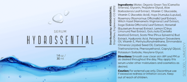 Hydrossential Supplement Facts